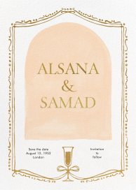 Champagne Frame by Paperless Post