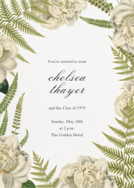 Fern Bouquet - Graduation Party Invitation by John Derian