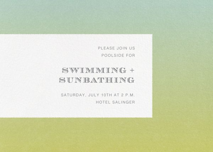 Gradient Edges - Summer Party Invitation by Paperless Post