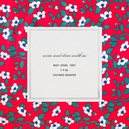 Magnolia - Cocktail Party Invitation by Oscar de la Renta