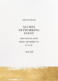 Simple Brushstroke - Alumni Event Invitation by Sugar Paper
