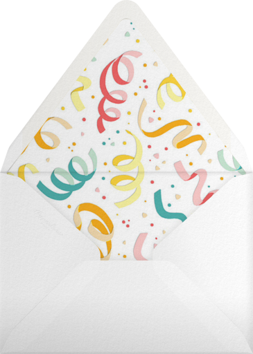 Confetti and Streamers - Paperless Post Envelope