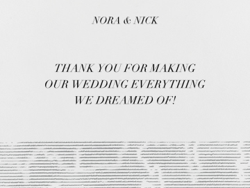 Moiré I (Thank You) - Greeting Card by Kelly Wearstler