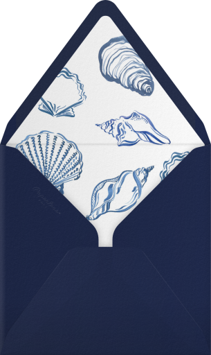 Cerulean Shell - Ten Story Stationery Envelope