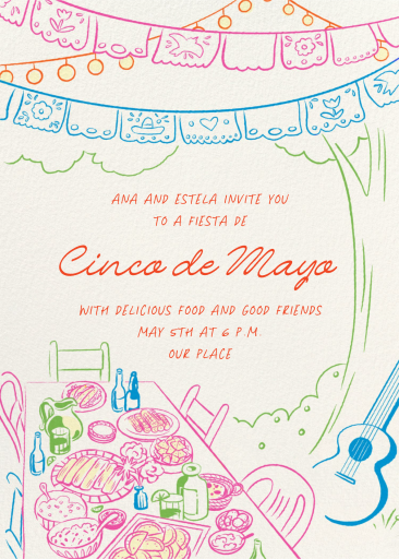 Fiesta Tablescape - Cinco de Mayo Invitation by Paperless Post