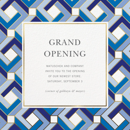 Penrose - Launch Party Invitation by Jonathan Adler