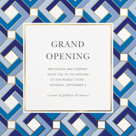 Penrose - Launch Party Invitation by Jonathan Adler