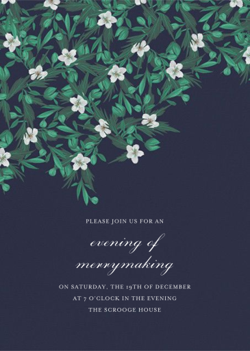 Snowrose Hedge - Holiday Party Invitation by Paperless Post