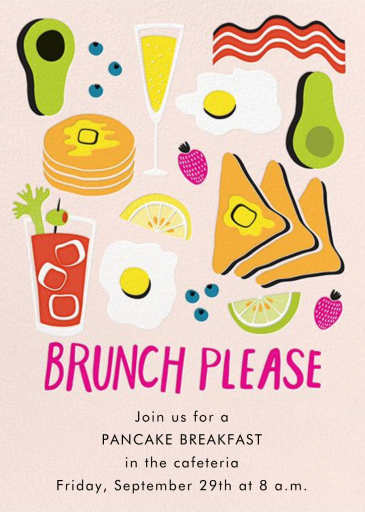 American Brunch - Pancake Breakfast Invitation by Paper Source