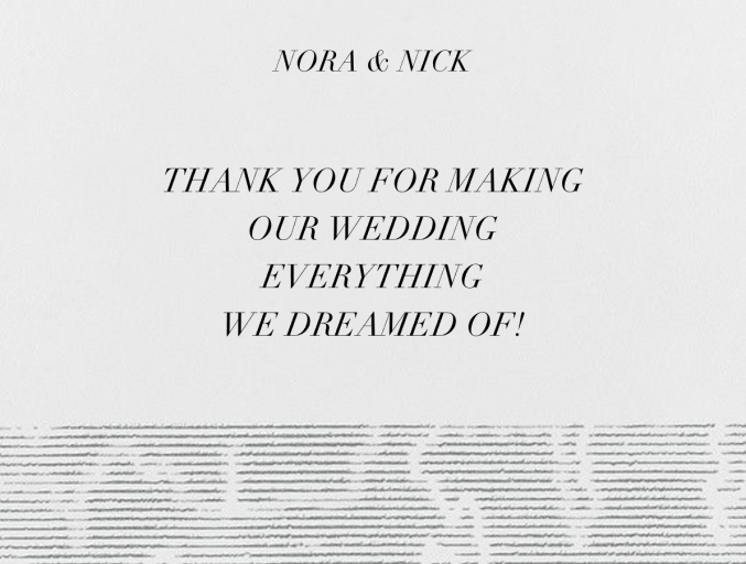 Moiré I (Thank You) - Stationery by Kelly Wearstler