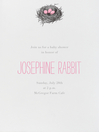 Nest - Baby Shower Invitation by paperless_post