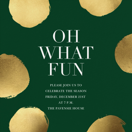 Holiday Superscale Dot - Christmas Party Invitation by Sugar Paper