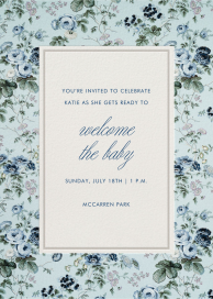 Trellis Bloom - Baby Shower Invitation by Schumacher