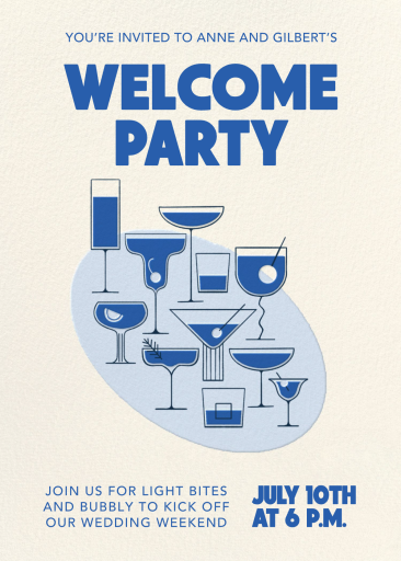 Groovy Cocktails - Wedding Weekend Invitation by Paperless Post