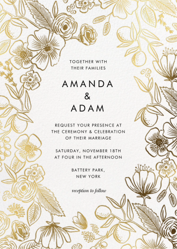 Colette Gold - Invitation by Rifle Paper Co.