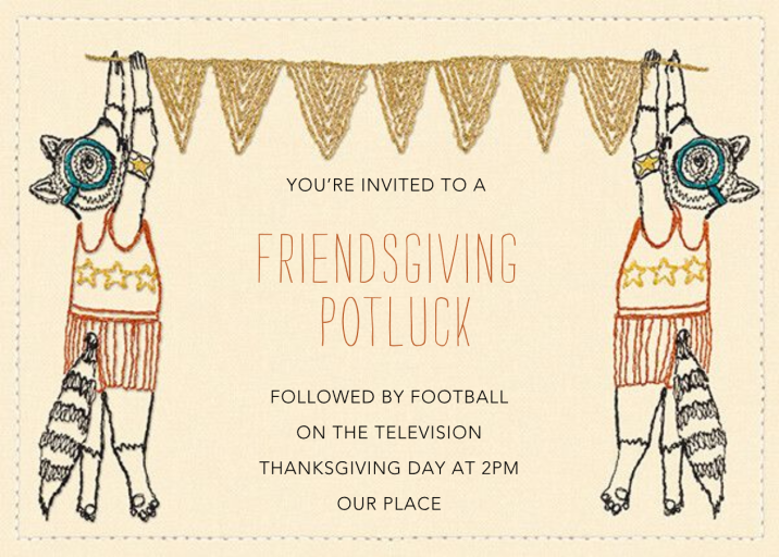 Critter Call - Thanksgiving Invitation by Coral & Tusk