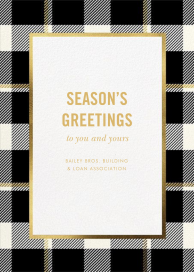 Tartan Suite - Business Holiday Card by kate spade new york