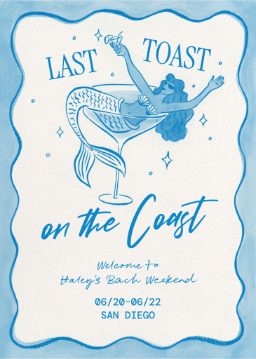 Martini Mermaid - Bachelorette Party Invitation by Paperless Post