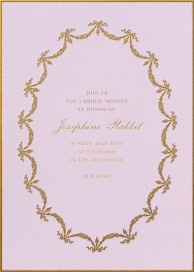Ruban d’Or - Bridal Shower Invitation by Ladurée