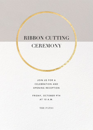 Metallic Circle by Paperless Post