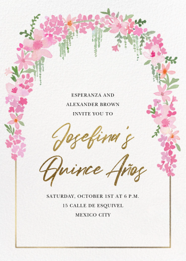 Springline - Quinceañera Invitation by Paperless Post