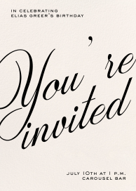Sweeping Script - Invitation by Paperless Post