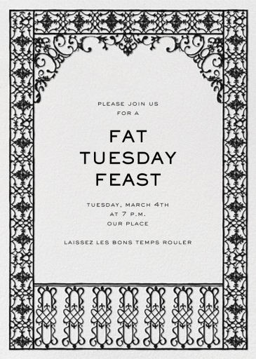 Pontalba - Mardi Gras Invitation by Paperless Post