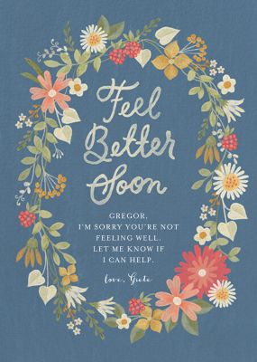  American Greetings Get Well Soon Card (Healing Thoughts) :  Office Products