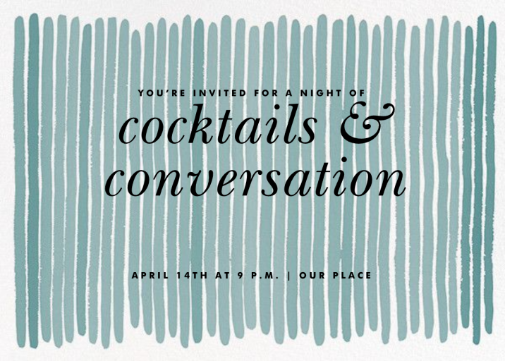 Pigments - Cocktail Party Invitation by Kelly Wearstler