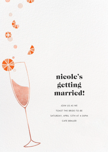Citrus Fizz - Bridal Shower Invitation by Paperless Post