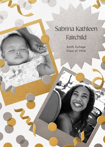 Nostalgia instantánea: anuncio de graduación de Paperless Post