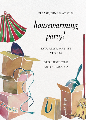 New Terrain - Housewarming Invitation by Happy Menocal