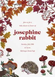 Changing Leaves - Baby Shower Invitation by Nathalie Lété