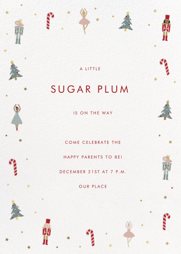 Nutcracker Holiday Motif Invitation