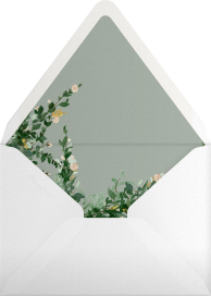 Loose Garden Wreath Invitation Envelope