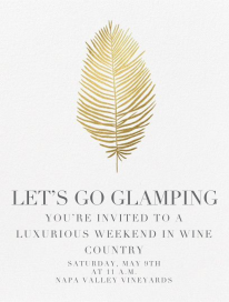 Palmier - Glamping Invitation by Paperless Post