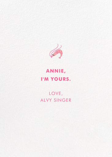 Shrimply the Best - Valentine's Day Card by Hello!Lucky - Back