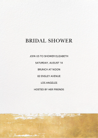 Simple Brushstroke - Bridal Shower Invitation by Sugar Paper