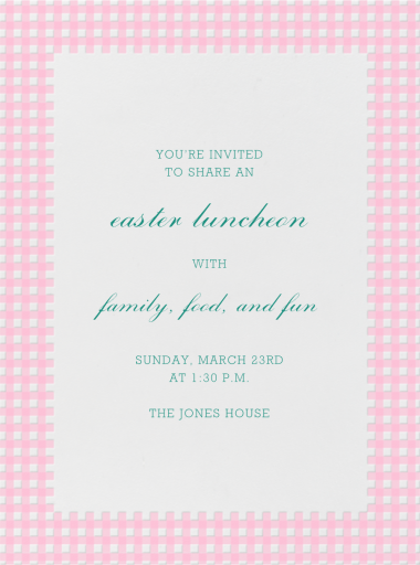 Gingham - Party Invitation by Paperless Post