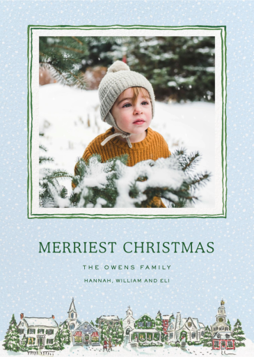 Snowy Village Photo (Paige Spearin) - Christmas Card by Dogwood Hill
