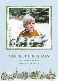 Snowy Village Photo (Paige Spearin) - Christmas Card by Dogwood Hill