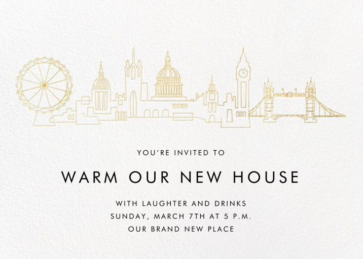 City Skyline View - Housewarming Invitation by Paperless Post