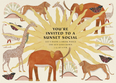 Safari Sun - Dinner Party Invitation by Jungalow