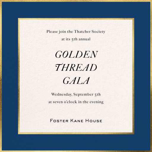 Golden Edge - Gala Invitation by Paperless Post