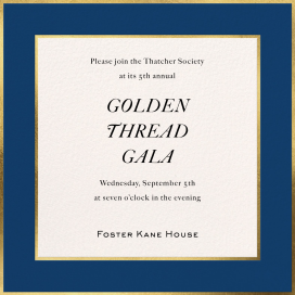 Golden Edge - Gala Invitation by Paperless Post