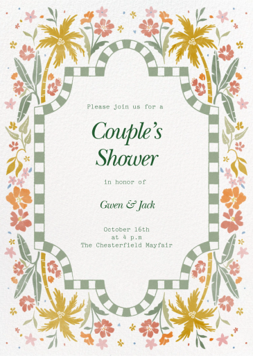 Palm Paradise - Bridal Shower Invitation by Paperless Post