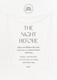 Effortless Drape - Rehearsal Dinner Invitation by Paperless Post