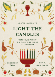 Kwanzaa Candles by Paperless Post