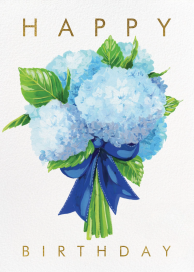 Hydrangea Bouquet - Birthday Card by 2021 Co.