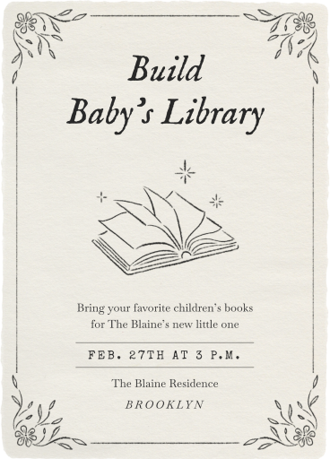 Romance Novel - Baby Shower Invitation de Paperless Post
